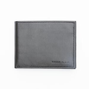 Perry Ellis Portfolio Men Leather Wallet Black